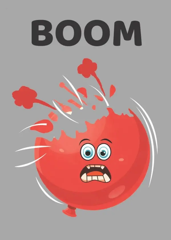 Pumped Up BOOM card, ends your turn on zero points